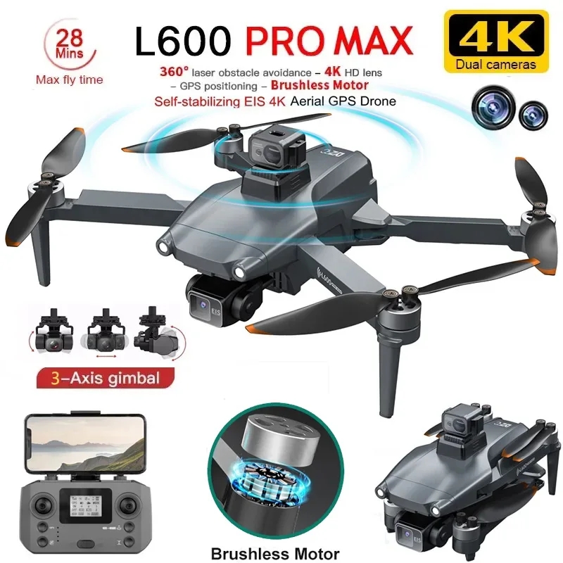 L600 PRO MAX GPS Drone Profess - đánh giá và giá Drone Gimbal Case